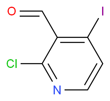 2-chloro-4-iodopyridine-3-carbaldehyde_分子结构_CAS_153034-90-3