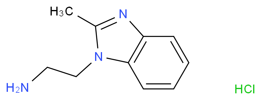 2-(2-methyl-1H-1,3-benzodiazol-1-yl)ethan-1-amine hydrochloride_分子结构_CAS_61981-79-1