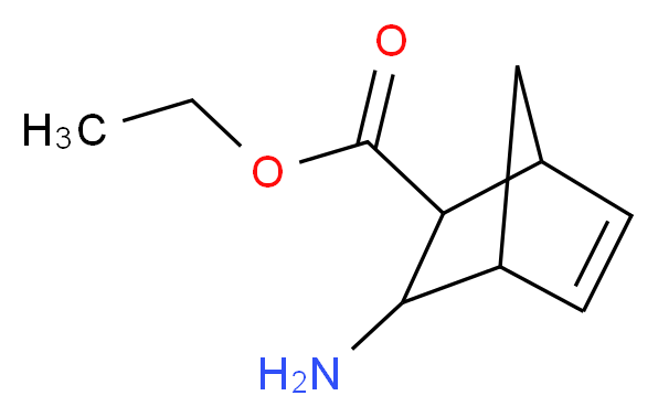 ethyl 3-aminobicyclo[2.2.1]hept-5-ene-2-carboxylate_分子结构_CAS_105786-34-3