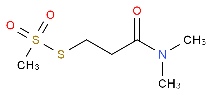 3-Methanethiosulfonyl-N,N-dimethylpropionamide_分子结构_CAS_359436-82-1)