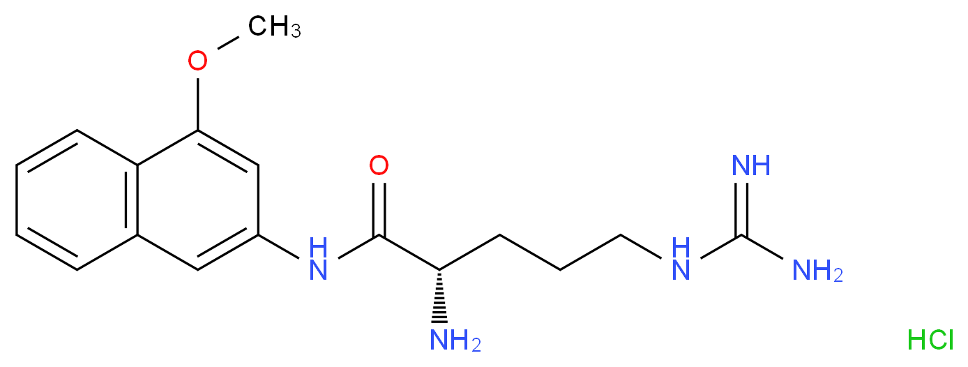 L-Arginine 4-methoxy-β-naphthylamide hydrochloride_分子结构_CAS_61876-75-3)