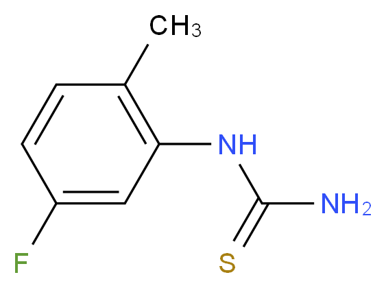 (5-fluoro-2-methylphenyl)thiourea_分子结构_CAS_16822-86-9