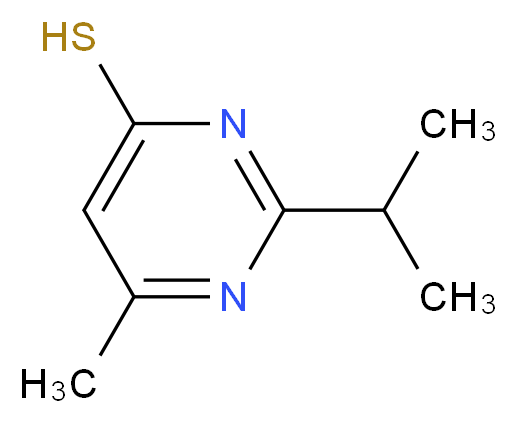 2-isopropyl-6-methylpyrimidine-4-thiol_分子结构_CAS_2463-81-2)