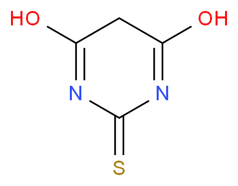 4,6-dihydroxy-2,5-dihydropyrimidine-2-thione_分子结构_CAS_504-17-6