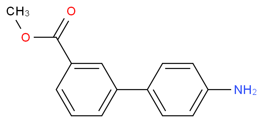 Methyl 4'-amino[1,1'-biphenyl]-3-carboxylate_分子结构_CAS_159503-24-9)