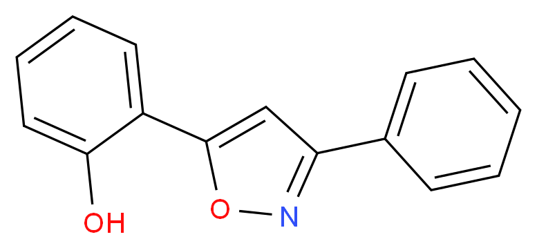 2-(3-phenyl-1,2-oxazol-5-yl)phenol_分子结构_CAS_67139-38-2