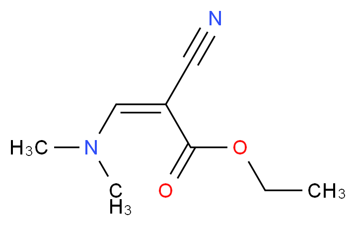 ethyl (2Z)-2-cyano-3-(dimethylamino)prop-2-enoate_分子结构_CAS_16849-87-9