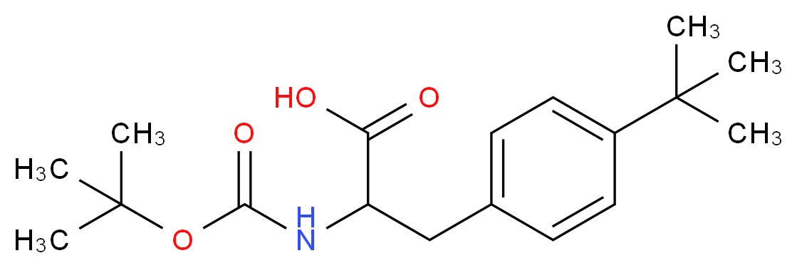 2-{[(tert-butoxy)carbonyl]amino}-3-(4-tert-butylphenyl)propanoic acid_分子结构_CAS_143415-62-7