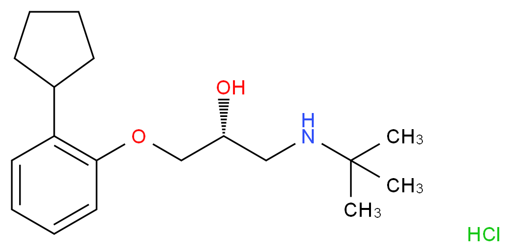 (R)-Penbutolol Hydrochloride_分子结构_CAS_57130-27-5)