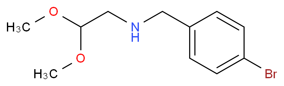 [(4-bromophenyl)methyl](2,2-dimethoxyethyl)amine_分子结构_CAS_1036378-89-8