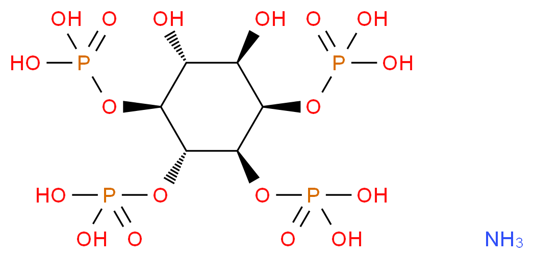 {[(1S,2R,3R,4R,5R,6R)-2,3-dihydroxy-4,5,6-tris(phosphonooxy)cyclohexyl]oxy}phosphonic acid amine_分子结构_CAS_91796-88-2