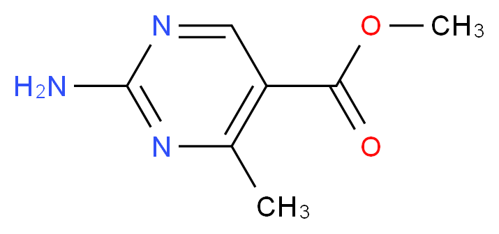 methyl 2-amino-4-methylpyrimidine-5-carboxylate_分子结构_CAS_1023811-97-3