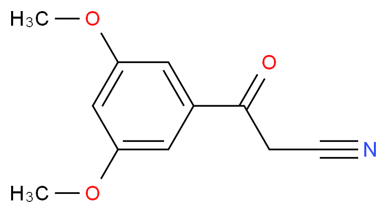 3-(3,5-dimethoxyphenyl)-3-oxopropanenitrile_分子结构_CAS_70988-04-4