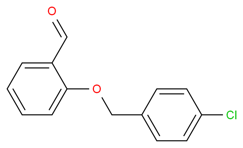 2-[(4-Chlorobenzyl)oxy]benzaldehyde_分子结构_CAS_)