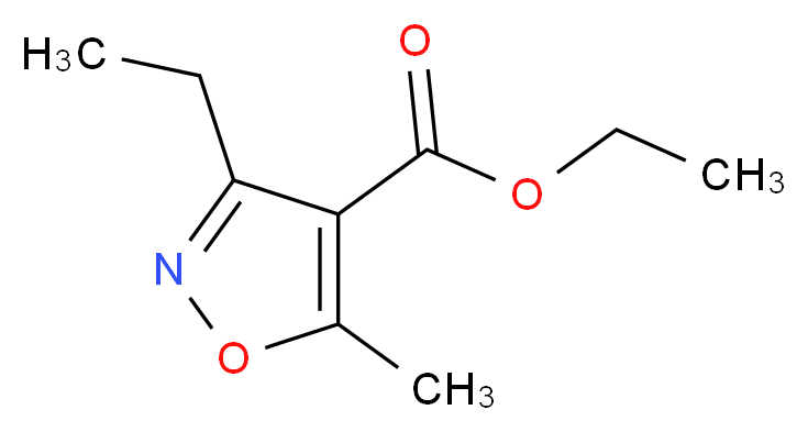 3-乙基-5-甲基-4-异噁唑甲酸乙酯_分子结构_CAS_53064-41-8)