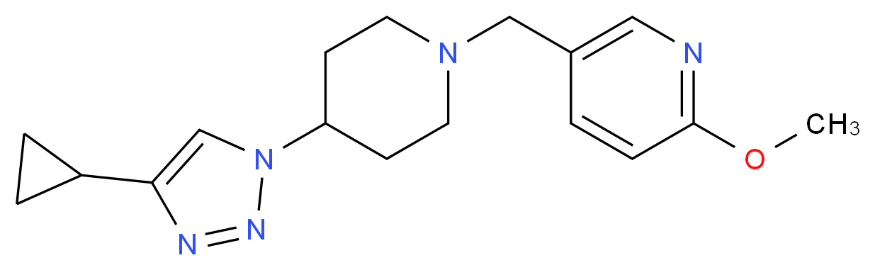5-{[4-(4-cyclopropyl-1H-1,2,3-triazol-1-yl)-1-piperidinyl]methyl}-2-methoxypyridine_分子结构_CAS_)
