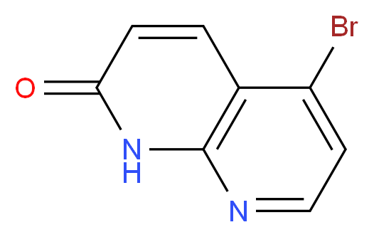 5-BROMO-1,8-NAPHTHYRIDIN-2(1H)-ONE_分子结构_CAS_)