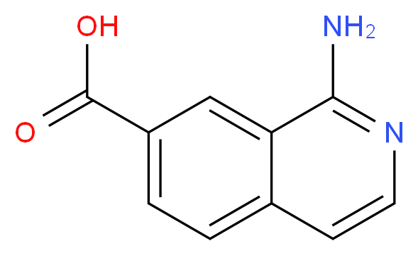 1-aminoisoquinoline-7-carboxylic acid_分子结构_CAS_221050-71-1)