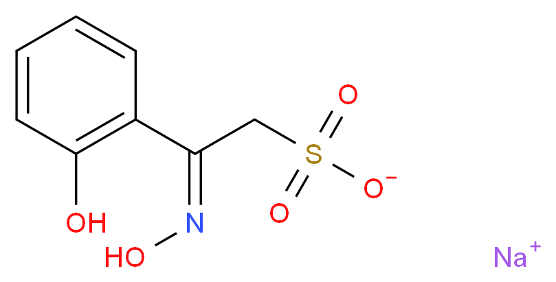 sodium (2E)-2-(N-hydroxyimino)-2-(2-hydroxyphenyl)ethane-1-sulfonate_分子结构_CAS_1024789-05-6