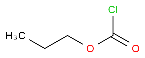 propyl chloroformate_分子结构_CAS_109-61-5