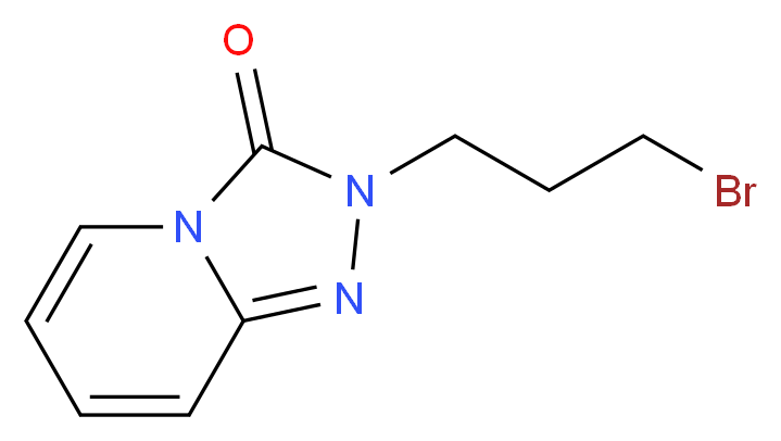 2-(3-Bromopropyl)-1,2,4-triazolo-pyridin-3-one_分子结构_CAS_1094305-62-0)