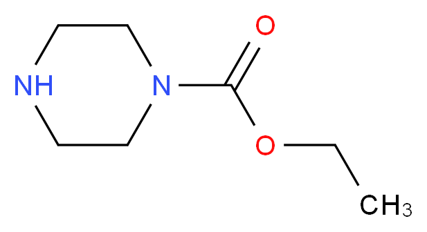 N-哌嗪甲酸乙酯_分子结构_CAS_120-43-4)