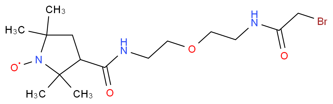 3-[2-[2-(2-溴乙酰胺)乙氧基]乙基氨甲酰基]-PROXYL_分子结构_CAS_100900-39-8)