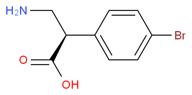 (2R)-3-amino-2-(4-bromophenyl)propanoic acid_分子结构_CAS_479074-63-0