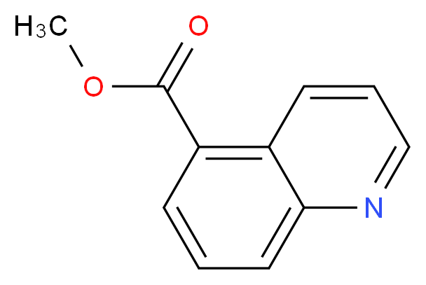 methyl quinoline-5-carboxylate_分子结构_CAS_16675-62-0)