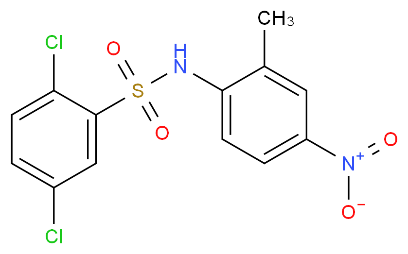 N-(2-Methyl-4-nitrophenyl)-2,5-dichlorobenzenesulfonamide_分子结构_CAS_108409-83-2)