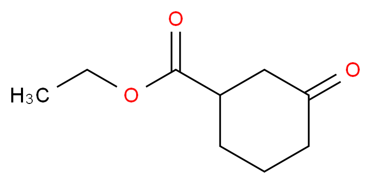 ethyl 3-oxocyclohexane-1-carboxylate_分子结构_CAS_33668-25-6