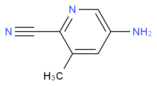 5-amino-3-methylpyridine-2-carbonitrile_分子结构_CAS_252056-70-5