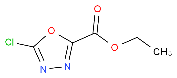 ethyl 5-chloro-1,3,4-oxadiazole-2-carboxylate_分子结构_CAS_1196154-19-4)