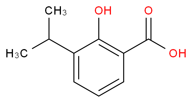 2-hydroxy-3-(propan-2-yl)benzoic acid_分子结构_CAS_7053-88-5