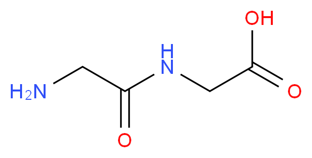 2-(2-aminoacetamido)acetic acid_分子结构_CAS_556-50-3