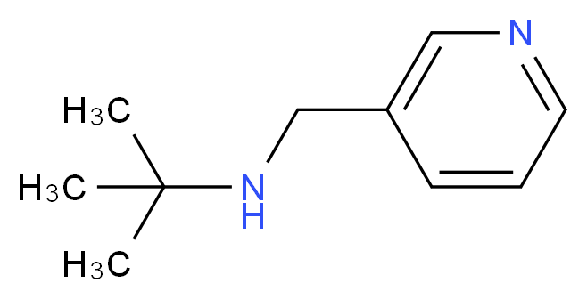 2-methyl-N-(3-pyridinylmethyl)-2-propanamine_分子结构_CAS_97266-25-6)