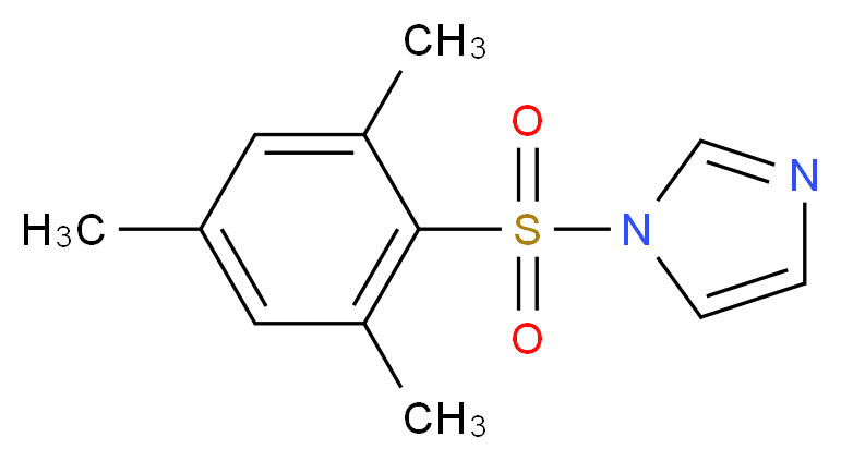 N-(均三甲苯磺酰基)咪唑_分子结构_CAS_50257-39-1)