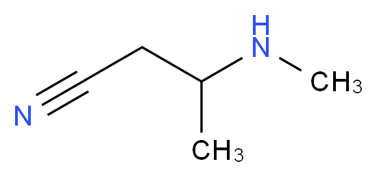 3-(methylamino)butanenitrile_分子结构_CAS_)