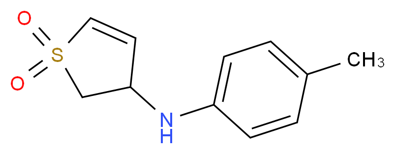3-[(4-methylphenyl)amino]-2,3-dihydro-1λ<sup>6</sup>-thiophene-1,1-dione_分子结构_CAS_39565-71-4