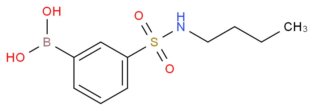 [3-(butylsulfamoyl)phenyl]boronic acid_分子结构_CAS_871329-78-1