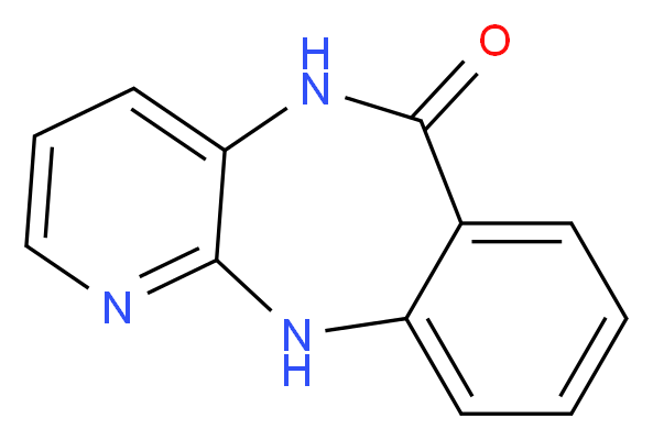 5,6-Dihydro-6-oxo-11H-pyrido-[2,3-b][1,4]benzodiazepine_分子结构_CAS_885-70-1)