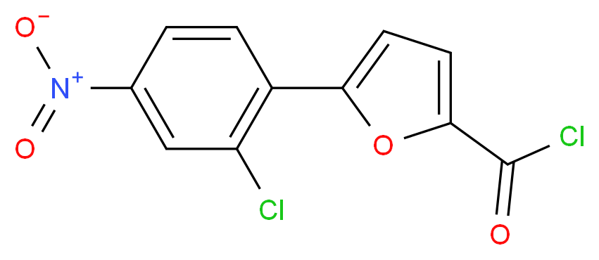 5-(2-chloro-4-nitrophenyl)furan-2-carbonyl chloride_分子结构_CAS_380594-11-6