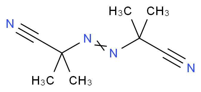 2,2′-Azobis(2-methylpropionitrile)_分子结构_CAS_78-67-1)