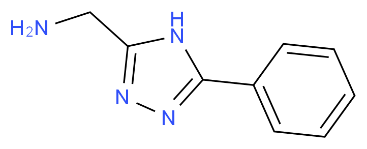 1-(5-phenyl-4H-1,2,4-triazol-3-yl)methanamine_分子结构_CAS_805179-91-3)