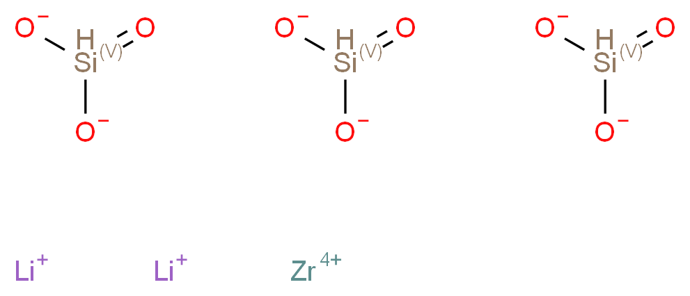 LITHIUM ZIRCONIUM SILICATE_分子结构_CAS_)