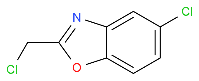 5-Chloro-2-(chloromethyl)-1,3-benzoxazole_分子结构_CAS_63842-22-8)