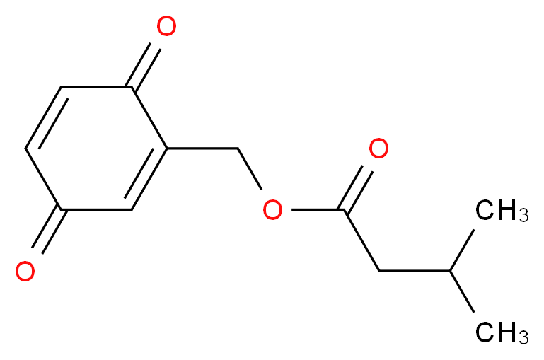 (3,6-Dioxocyclohexa-1,4-dien-1-yl)methyl 3-methylbutanoate_分子结构_CAS_849762-24-9)