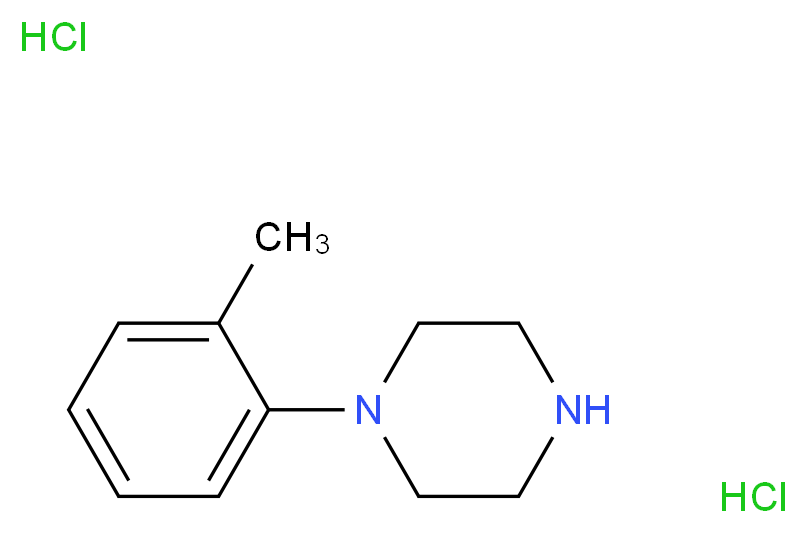 1-(2-methylphenyl)piperazine dihydrochloride_分子结构_CAS_70849-60-4