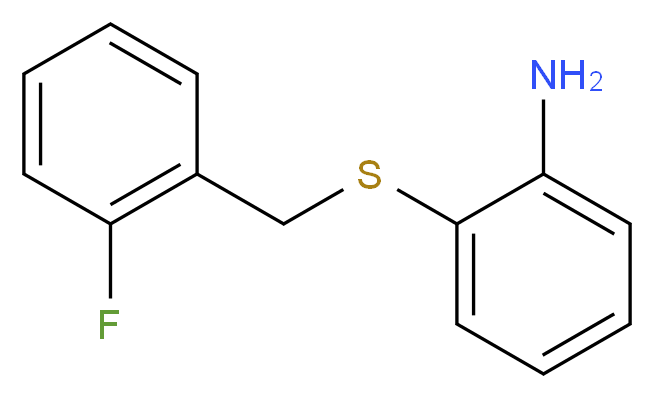 2-[(2-fluorobenzyl)thio]aniline_分子结构_CAS_710966-54-4)