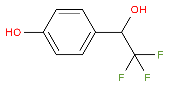 4-(2,2,2-trifluoro-1-hydroxyethyl)phenol_分子结构_CAS_246245-20-5